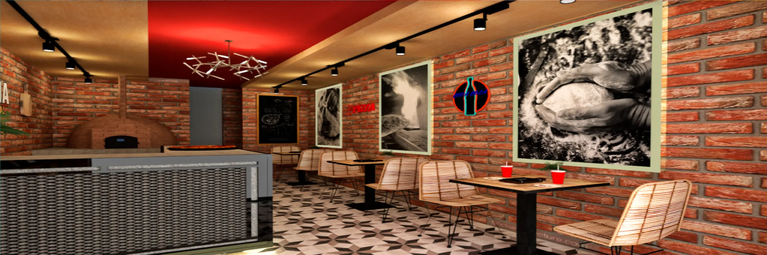 Proyecto destacado de Pizzería - Diseño interior 2 Pizzería - Proyecto 2